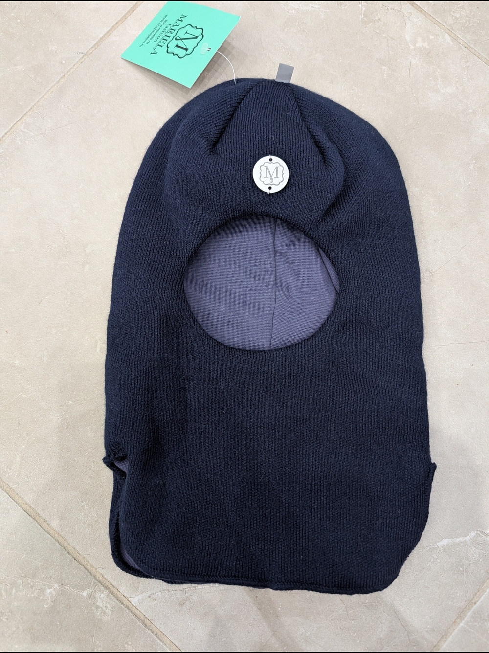 2/$50 Kids Wool Balaclava Hat – Navy Blue – Size 50–52 (2–5Y) – New